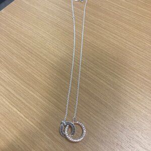 Pandora Two Tone Circles Necklace